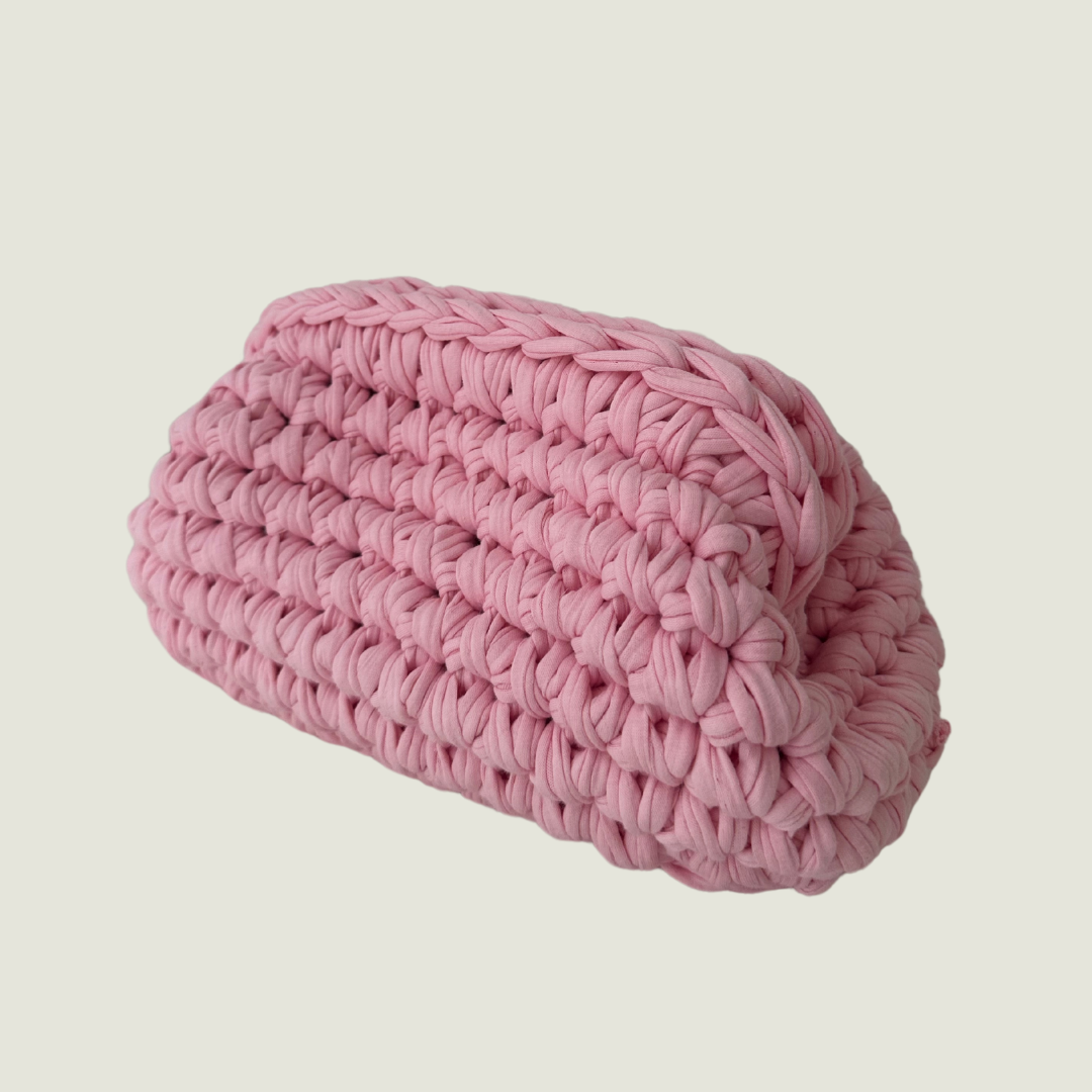 Large Knotti Clutch- Baby Pink