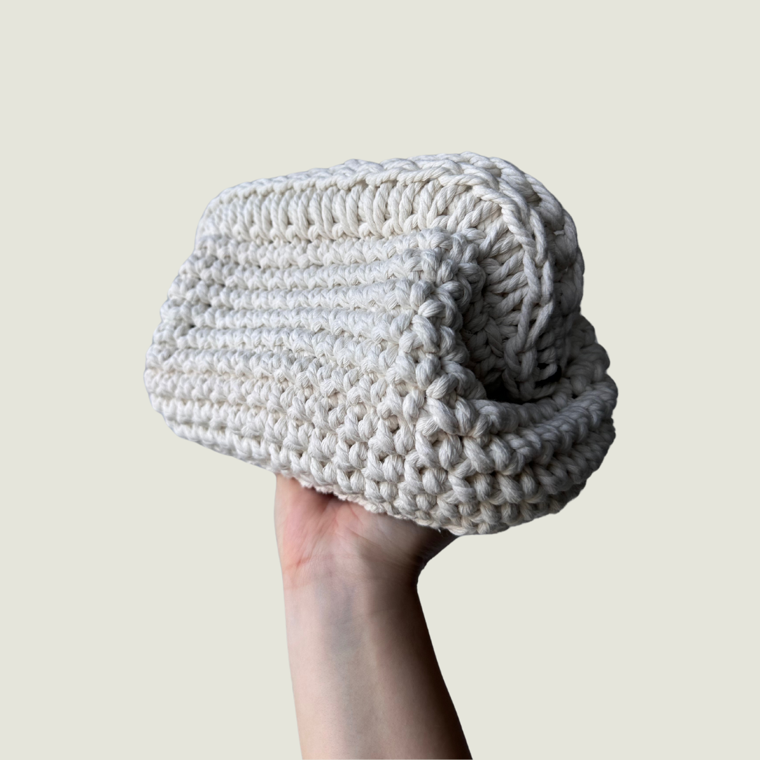 Cord Collection- Cream Clutch